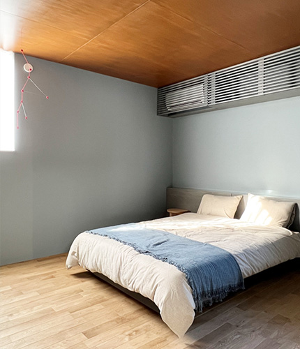 エアコン目隠しベッドボード