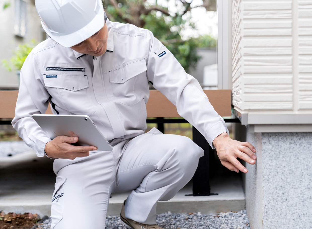 お引き渡し後も、定期点検・定期訪問を実施しますので、住まいに関する疑問やご相談など、住まいのホームドクターとして暮らしをサポートいたします。